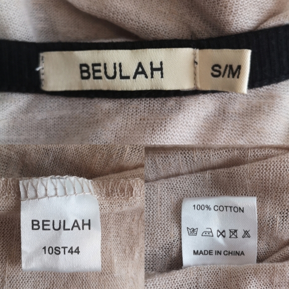 🖤 BEULAH Luxury Draped Sleeveless Sweater Blouse - Picture 7 of 8